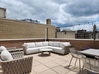 Rooftop deck with grills